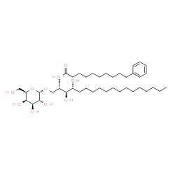 ChemSpider 2D Image | 1-O-(alpha-D-galactopyranosyl)-N-(10-phenyldecanoyl)phytosphingosine | C40H71NO9