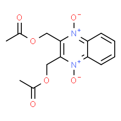 ChemSpider 2D Image | 2,3-Quinoxalinedimethanol, 2,3-diacetate, 1,4-dioxide | C14H14N2O6