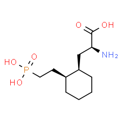 ChemSpider 2D Image | 3-[(1R,2S)-2-(2-Phosphonoethyl)cyclohexyl]-L-alanine | C11H22NO5P