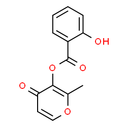 ChemSpider 2D Image | 2-Methyl-4-oxo-4H-pyran-3-yl salicylate | C13H10O5