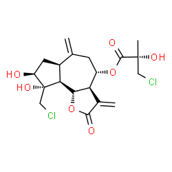 ChemSpider 2D Image | Centaurepensin | C19H24Cl2O7