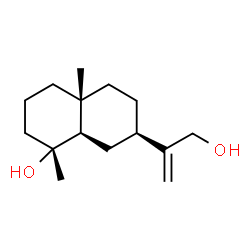 ChemSpider 2D Image | (1R,4aR,7R,8aR)-7-(3-Hydroxy-1-propen-2-yl)-1,4a-dimethyldecahydro-1-naphthalenol | C15H26O2