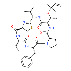 ChemSpider 2D Image | mollamide B | C36H52N6O6S