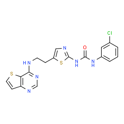ChemSpider 2D Image | SNS-314 | C18H15ClN6OS2