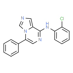 ChemSpider 2D Image | N-(2-Chlorophenyl)-5-phenylimidazo[1,5-a]pyrazin-8-amine | C18H13ClN4