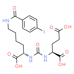 ChemSpider 2D Image | N-({(1S)-1-Carboxy-5-[(4-iodobenzoyl)amino]pentyl}carbamoyl)-L-glutamic acid | C19H24IN3O8
