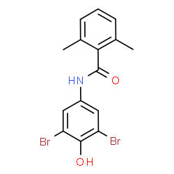 ChemSpider 2D Image | N-(3,5-Dibromo-4-hydroxyphenyl)-2,6-dimethylbenzamide | C15H13Br2NO2