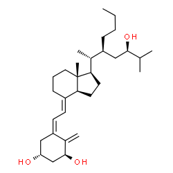 ChemSpider 2D Image | (1r,3s,5z)-5-[(2e)-2-{(1r,3as,7ar)-1-[(1r,2s,4r)-2-Butyl-4-Hydroxy-1,5-Dimethylhexyl]-7a-Methyloctahydro-4h-Inden-4-Ylidene}ethylidene]-4-Methylidenecyclohexane-1,3-Diol | C31H52O3