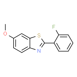 ChemSpider 2D Image | 2-(2-Fluorophenyl)-6-methoxy-1,3-benzothiazole | C14H10FNOS