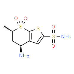 ChemSpider 2D Image | N-DEETHYLDORZOLAMIDE | C8H12N2O4S3
