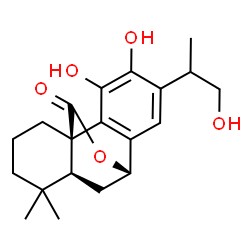 ChemSpider 2D Image | (7beta)-11,12,16-Trihydroxy-7,20-epoxyabieta-8,11,13-trien-20-one | C20H26O5