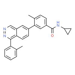 ChemSpider 2D Image | N-Cyclopropyl-4-methyl-3-[1-(2-methylphenyl)-6-phthalazinyl]benzamide | C26H23N3O