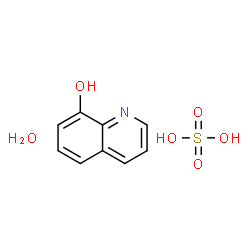 ChemSpider 2D Image | 8-Quinolinol sulfate hydrate (1:1:1) | C9H11NO6S