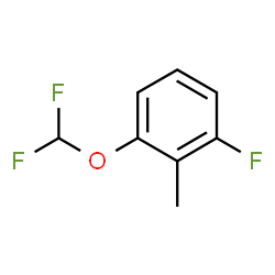 ChemSpider 2D Image | 1-(Difluoromethoxy)-3-fluoro-2-methylbenzene | C8H7F3O