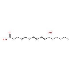 ChemSpider 2D Image | 11-Hydroxy-4,7,9-hexadecatrienoic acid | C16H26O3