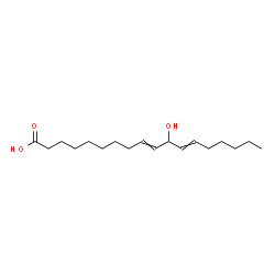 ChemSpider 2D Image | 11-Hydroxy-9,12-octadecadienoic acid | C18H32O3