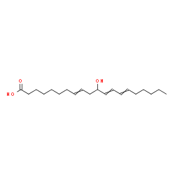 ChemSpider 2D Image | 11-Hydroxy-8,12,14-icosatrienoic acid | C20H34O3