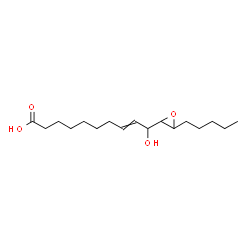 ChemSpider 2D Image | 10-Hydroxy-10-(3-pentyl-2-oxiranyl)-8-decenoic acid | C17H30O4