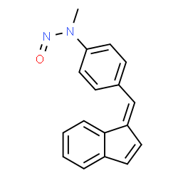 ChemSpider 2D Image | 4-[(Z)-1H-Inden-1-ylidenemethyl]-N-methyl-N-nitrosoaniline | C17H14N2O