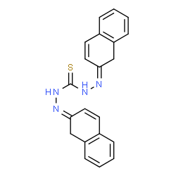 ChemSpider 2D Image | N'',N'''-Di-(2Z)-2(1H)-naphthalenylidenethiocarbonohydrazide | C21H18N4S