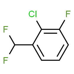 ChemSpider 2D Image | 2-Chloro-1-(difluoromethyl)-3-fluorobenzene | C7H4ClF3