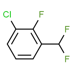 ChemSpider 2D Image | 1-Chloro-3-(difluoromethyl)-2-fluorobenzene | C7H4ClF3