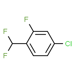 ChemSpider 2D Image | 4-Chloro-1-(difluoromethyl)-2-fluorobenzene | C7H4ClF3