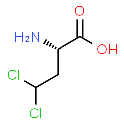 ChemSpider 2D Image | L-2-Amino-4,4-dichlorobutyric acid | C4H7Cl2NO2