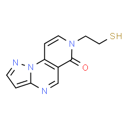 ChemSpider 2D Image | 7-(2-Sulfanylethyl)pyrazolo[1,5-a]pyrido[3,4-e]pyrimidin-6(7H)-one | C11H10N4OS