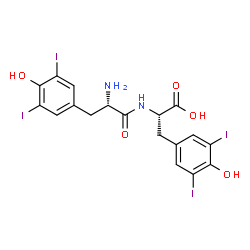 ChemSpider 2D Image | 3,5-Diiodo-L-tyrosyl-3,5-diiodo-L-tyrosine | C18H16I4N2O5