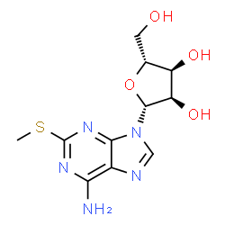ChemSpider 2D Image | 2-methylthioadenosine | C11H15N5O4S