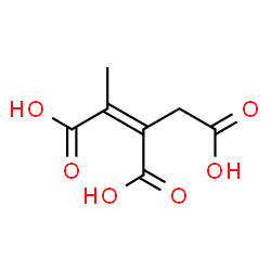 ChemSpider 2D Image | (Z)-2-Butene-1,2,3-tricarboxylic acid | C7H8O6