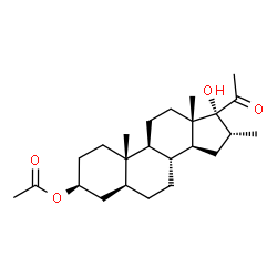 ChemSpider 2D Image | (3beta,5alpha,16alpha)-17-Hydroxy-16-methyl-20-oxopregnan-3-yl acetate | C24H38O4