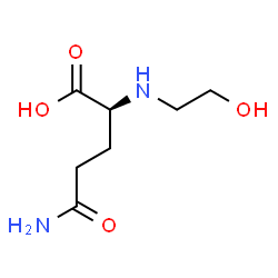 ChemSpider 2D Image | N~2~-(2-Hydroxyethyl)-L-glutamine | C7H14N2O4