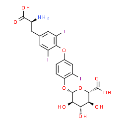 ChemSpider 2D Image | Triiodothyronine glucuronide | C21H20I3NO10