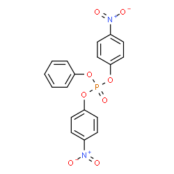 ChemSpider 2D Image | Bis(4-nitrophenyl) phenyl phosphate | C18H13N2O8P