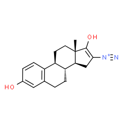 ChemSpider 2D Image | 3,17-Dihydroxyestra-1,3,5(10),16-tetraene-16-diazonium | C18H21N2O2