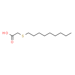 ChemSpider 2D Image | 2-(Nonylthio)acetic acid | C11H22O2S