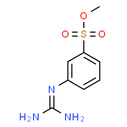 ChemSpider 2D Image | Methyl 3-[(diaminomethylene)amino]benzenesulfonate | C8H11N3O3S