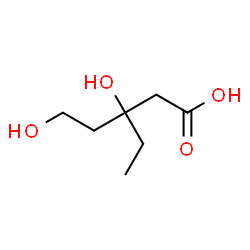 ChemSpider 2D Image | 3-Ethyl-3,5-dihydroxypentanoic acid | C7H14O4