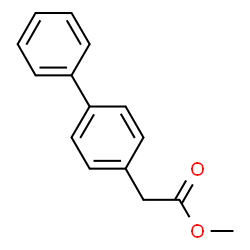ChemSpider 2D Image | Methyl 4-biphenylylacetate | C15H14O2
