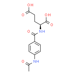 ChemSpider 2D Image | N-(4-Acetamidobenzoyl)-L-glutamic acid | C14H16N2O6