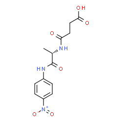 ChemSpider 2D Image | 4-({(2S)-1-[(4-Nitrophenyl)amino]-1-oxo-2-propanyl}amino)-4-oxobutanoic acid | C13H15N3O6