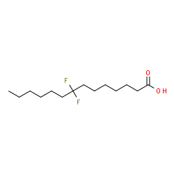 ChemSpider 2D Image | 8,8-Difluorotetradecanoic acid | C14H26F2O2