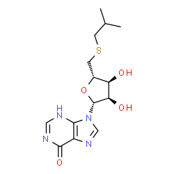 ChemSpider 2D Image | 5'-S-Isobutyl-5'-thioinosine | C14H20N4O4S