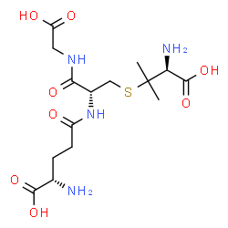 ChemSpider 2D Image | L-gamma-Glutamyl-S-[(1S)-1-amino-1-carboxy-2-methyl-2-propanyl]-L-cysteinylglycine | C15H26N4O8S