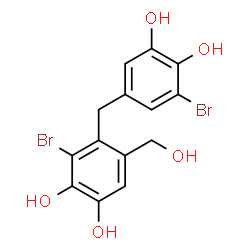 ChemSpider 2D Image | 5'-hydroxyisoavrainvilleol | C14H12Br2O5