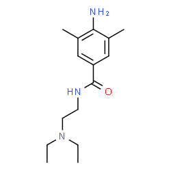 ChemSpider 2D Image | 4-Amino-N-[2-(diethylamino)ethyl]-3,5-dimethylbenzamide | C15H25N3O