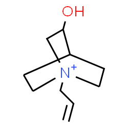 ChemSpider 2D Image | 1-Allyl-3-hydroxy-1-azoniabicyclo[2.2.2]octane | C10H18NO