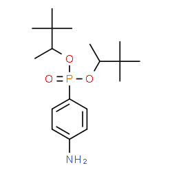 ChemSpider 2D Image | Bis(3,3-dimethyl-2-butanyl) (4-aminophenyl)phosphonate | C18H32NO3P